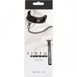 Sinful Collar con Cadena Negro