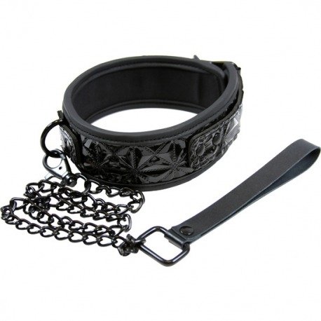 Sinful Collar con Cadena Negro