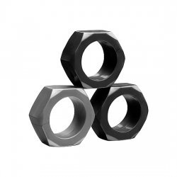 Kit 3 Anillos Pene Silicona