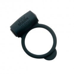 Anillo Vibrador Flexible Negro Cincuenta Sombras