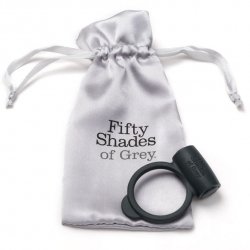 Anillo Vibrador Flexible Negro Cincuenta Sombras