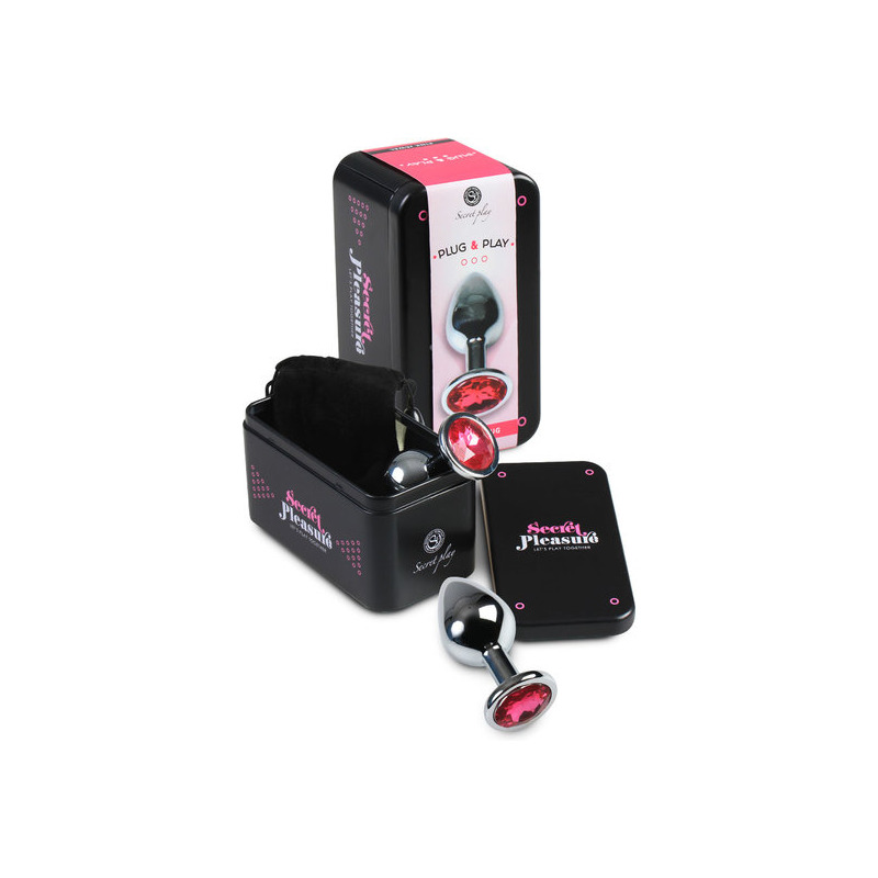 Plug Anal Metal Pequeño Fucsia