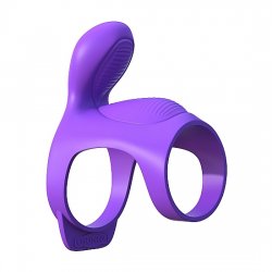 C-Ring Funda para el Pene para Parejas con Vibración Morado