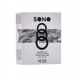 Sono N 25 Set Anillos Pene Silicona Gris