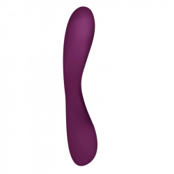 Vibrador Silicona Recargable Lila Blanco