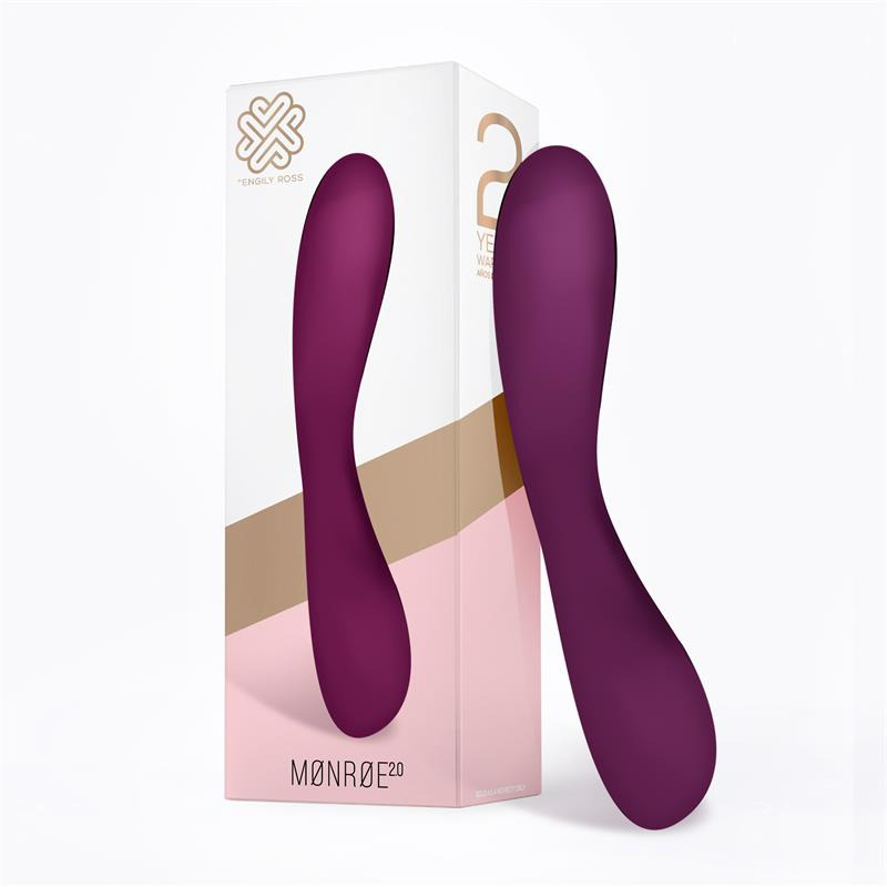 Vibrador Silicona Recargable Lila Blanco