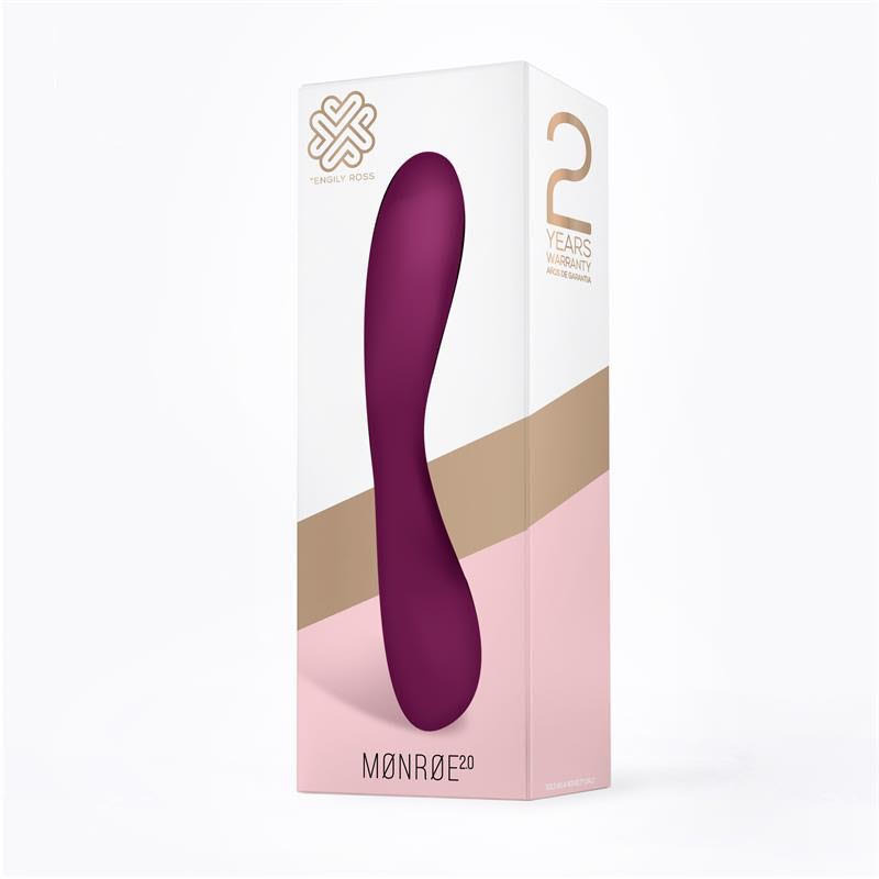 Vibrador Silicona Recargable Lila Blanco