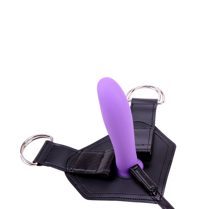 Strap-On Apolo with Dildo Purple 16cm