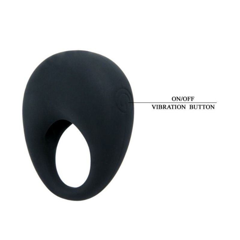 Anillo Vibrador Trap de Pretty Love Negro