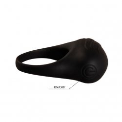 Bertram Anillo Vibrador Pene Silicona Negro