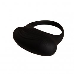Bertram Anillo Vibrador Pene Silicona Negro
