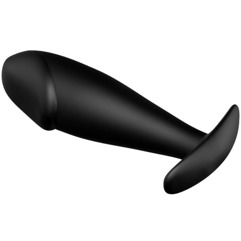 Plug Anal Silicona Forma Pene Negro