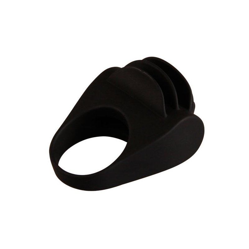 Chester Anillo Pene Vibrador Silicona Negro