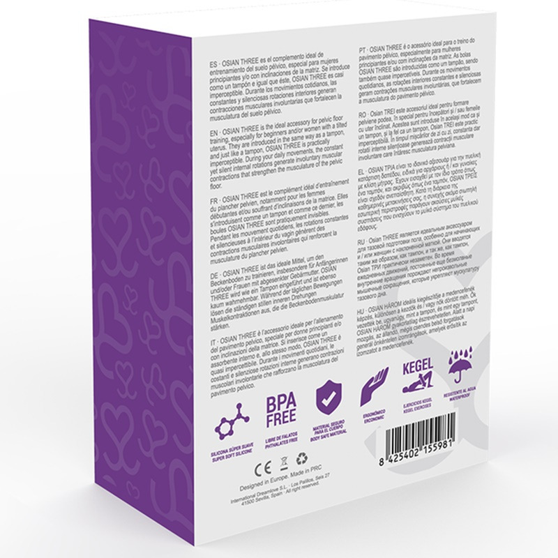 Bola Amoressa Osian Three Premium Silicona Lila