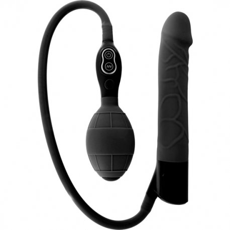 Vibrador Hinchable Negro TPR