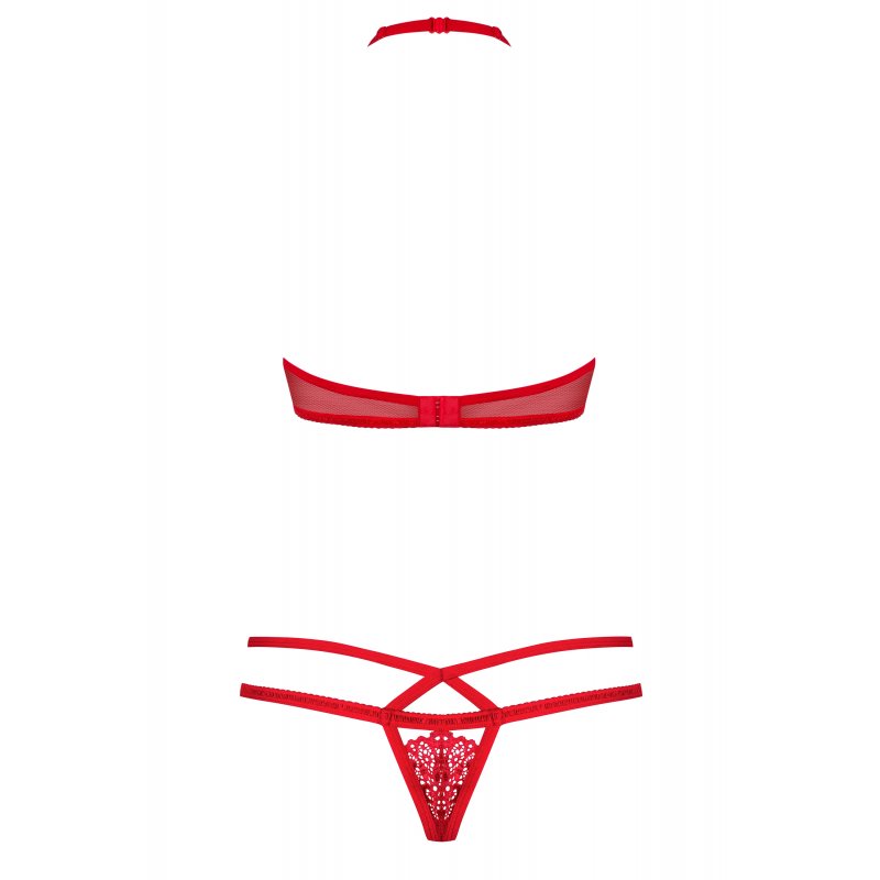 Conjunto Set de 2 Piezas 838 –Set-3 Rojo con Encaje