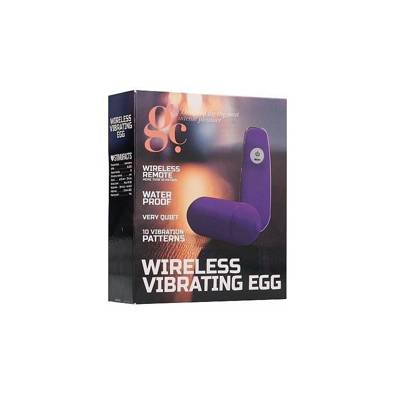 Wireless Huevo Vibrador Morado ABS
