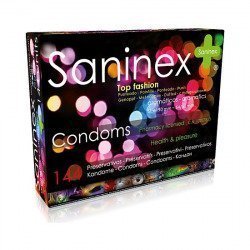 Saninex Preservativos Top Fashion Punteado 144 Uds