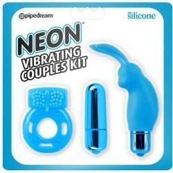 Neon Kit de Placer para Parejas Azul