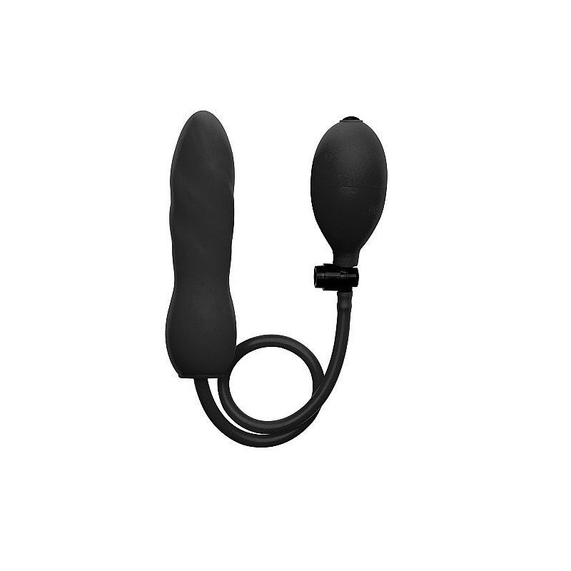 Ouch Plug Inflable de Silicona Negro