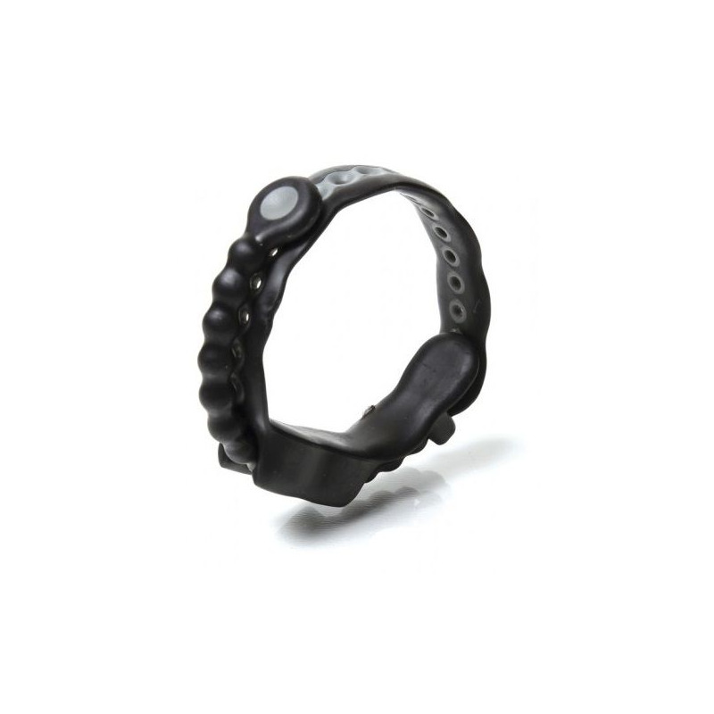 Black adjustable penis ring