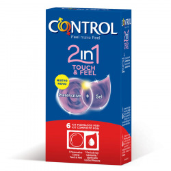 Preservativos Control 2 in 1 Touch & Feel + Lube 6 uds