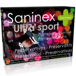 Saninex Preservativos Ultra Sport Punteado 3 uds