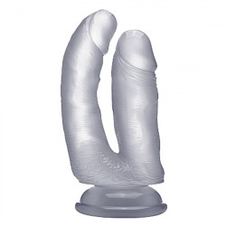 Realrock Pene Doble 16.5 Cm Transparente