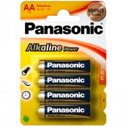 Panasonic Bronze Pila Alcalina AA 4 Uds