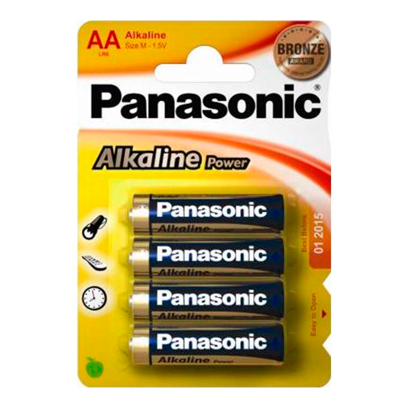 Panasonic Bronze Pila Alcalina AA 4 Uds.