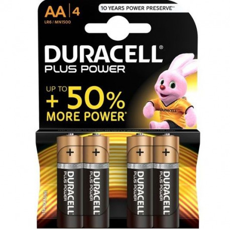 Duracel Plus Power Pilas AA 4 Uds