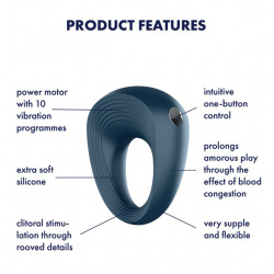 Satisfyer Anillo Vibrador Azul
