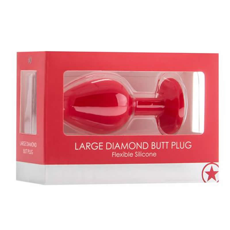 Large Plug Diamante Rojo