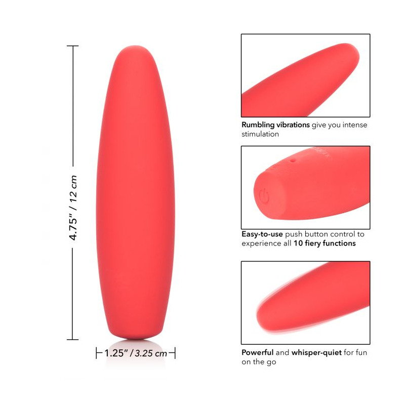 Vibrador Silicona Red Hot Flame