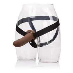 Arnés con Dildo Hueco Marrón