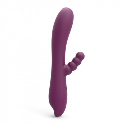 Loren Vibrador Efecto Calor Silicona USB Púrpura