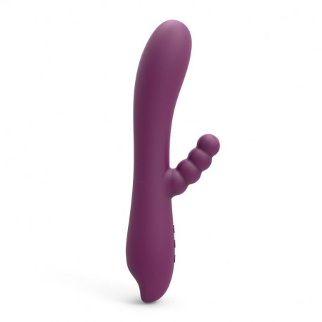 Loren Vibrador Efecto Calor Silicona USB Púrpura