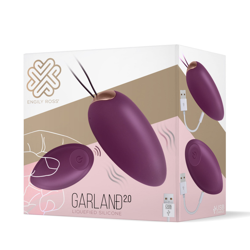 Garland Huevo Vibrador Remoto Púrpura