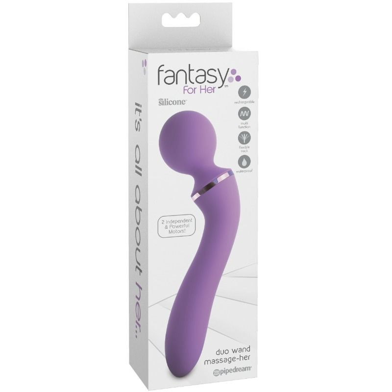 Wand Masajeador Duo Morado Flexible