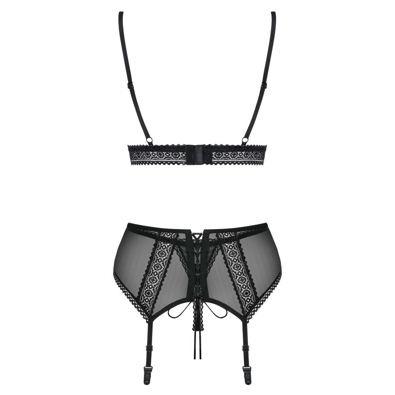 Conjunto 862-Seg-1 Set Tres Piezas Negro