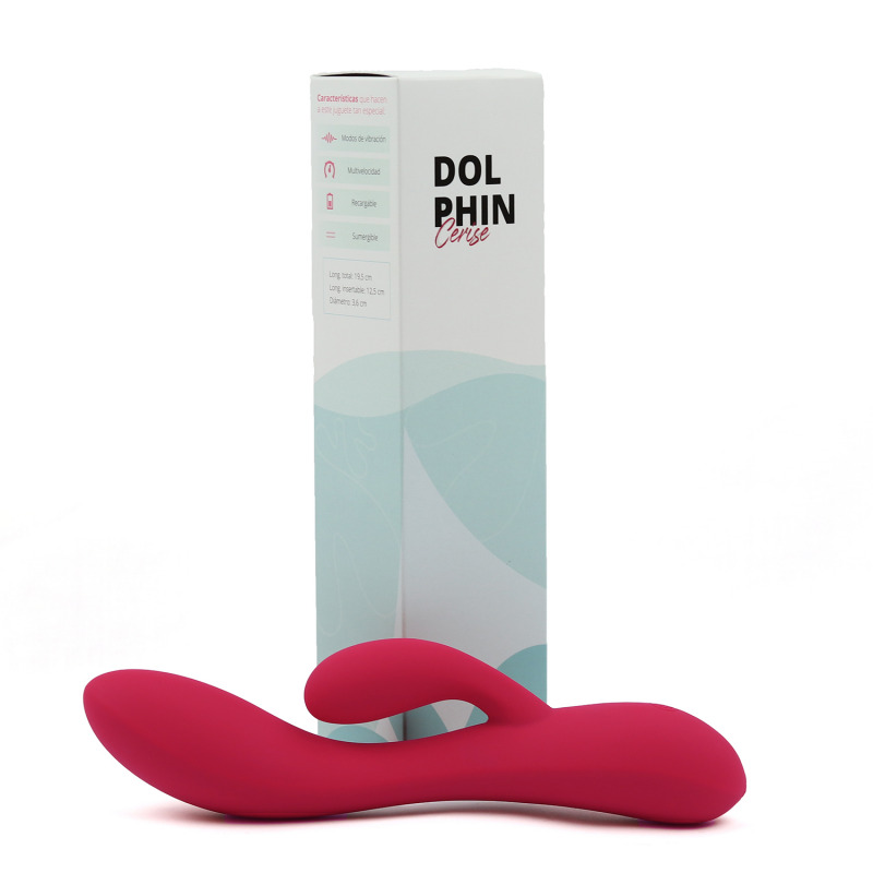 Dolphin Vibrador Cereza Recargable