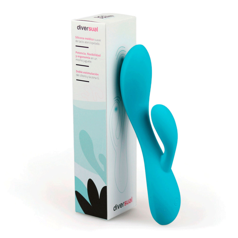 Dolphin Vibrador Turquesa Recargable