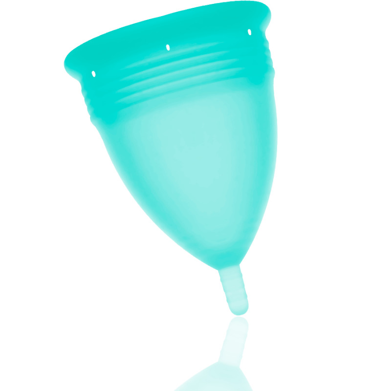 Copa Menstrual FDA Silicone Talla L Aquamarine