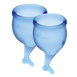 Feel Secure Dark Blue Menstrual Cup