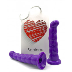 Love Me Butt Plug & Dildo XXL con Base Succión Morado