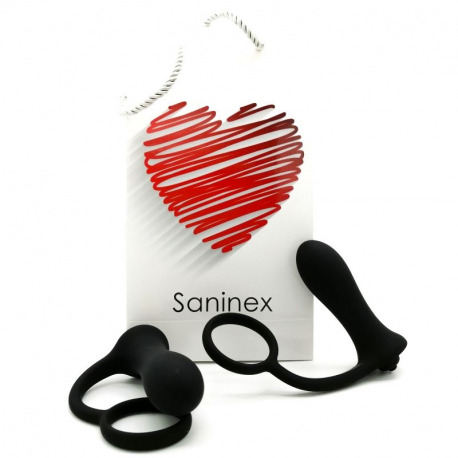 Saninex Brave Plug Vibrador con Anillo Negro