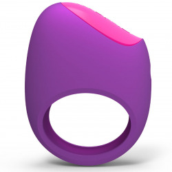 Vibrateur violet d’anneau de sauveteur avec l’application