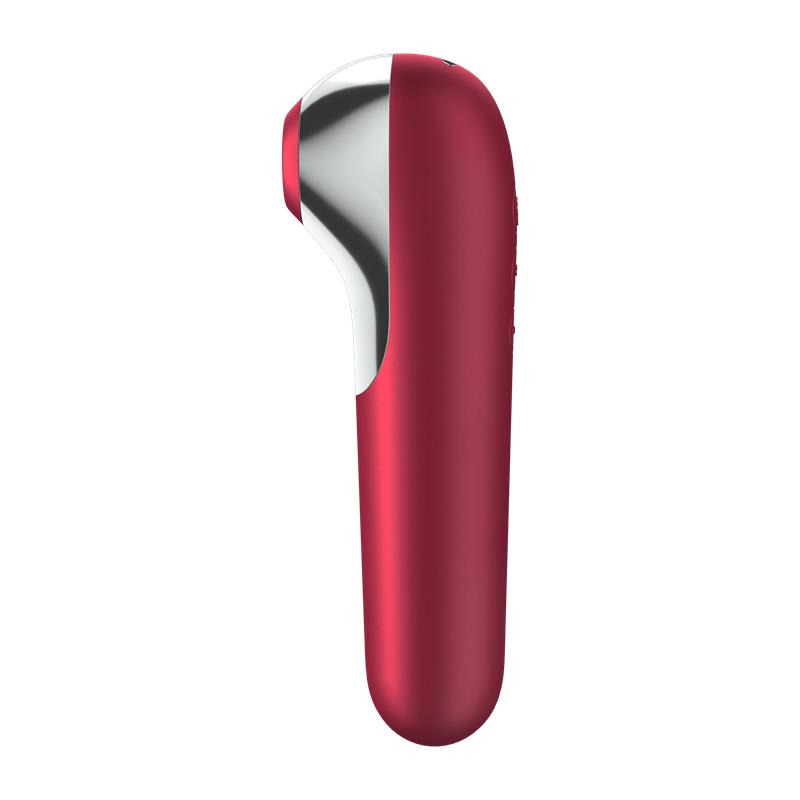 Satisfyer Dual Love Vibrador y Succionador Rojo