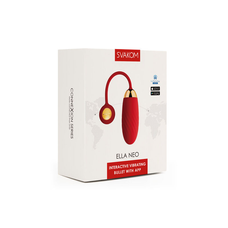 Huevo Vibrador Ella Neo Con App Rojo Svakom