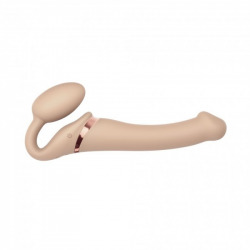 Arnés Doble Vibrador Strap-on-me Natural Talla M